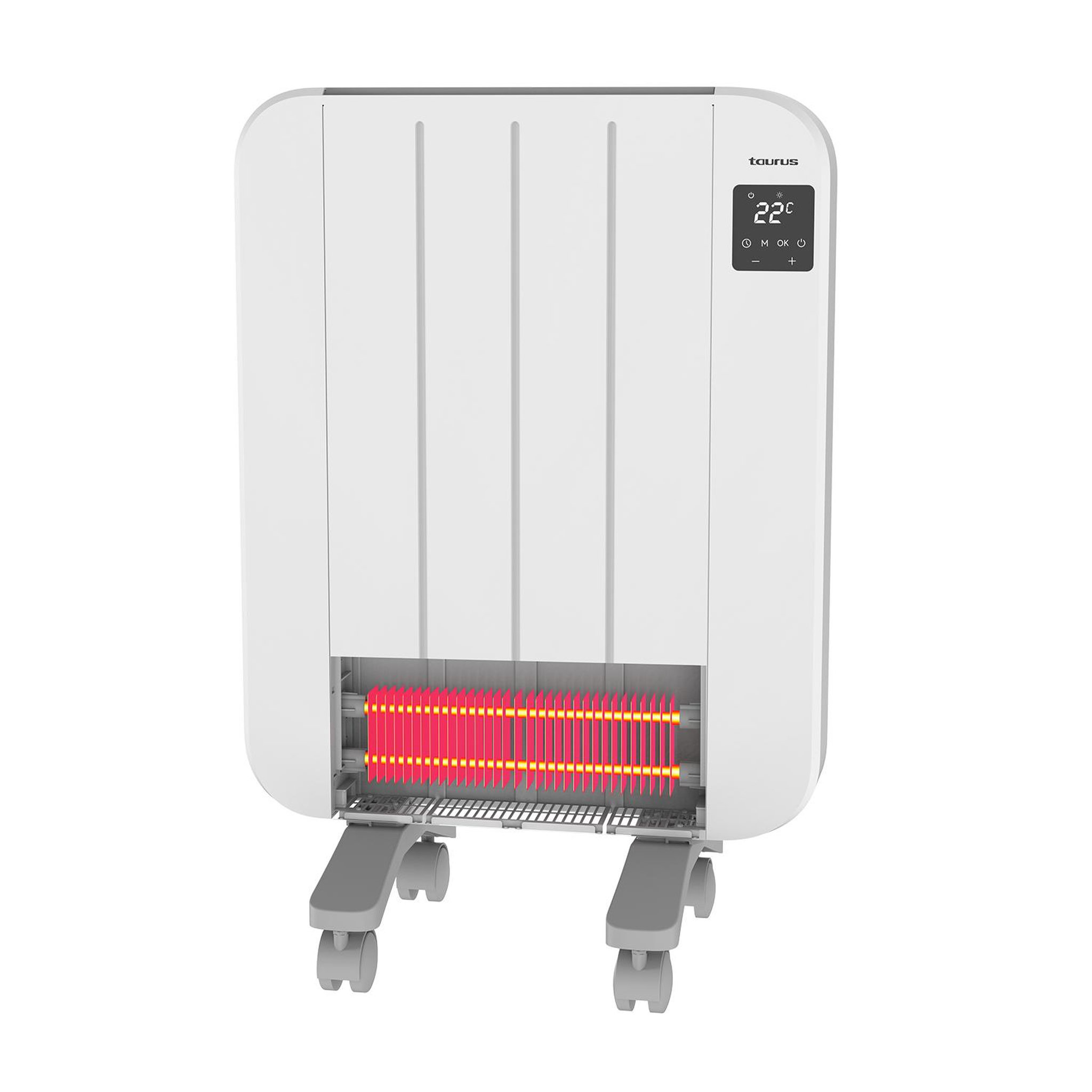 Voir la diapositive 3 : Taurus Radiateur électrique 1000w blanc - NEPAL 1000