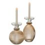 Voir la diapositive 4 : Paris Prix Chandelier Vase en Verre  Malik  23cm Taupe