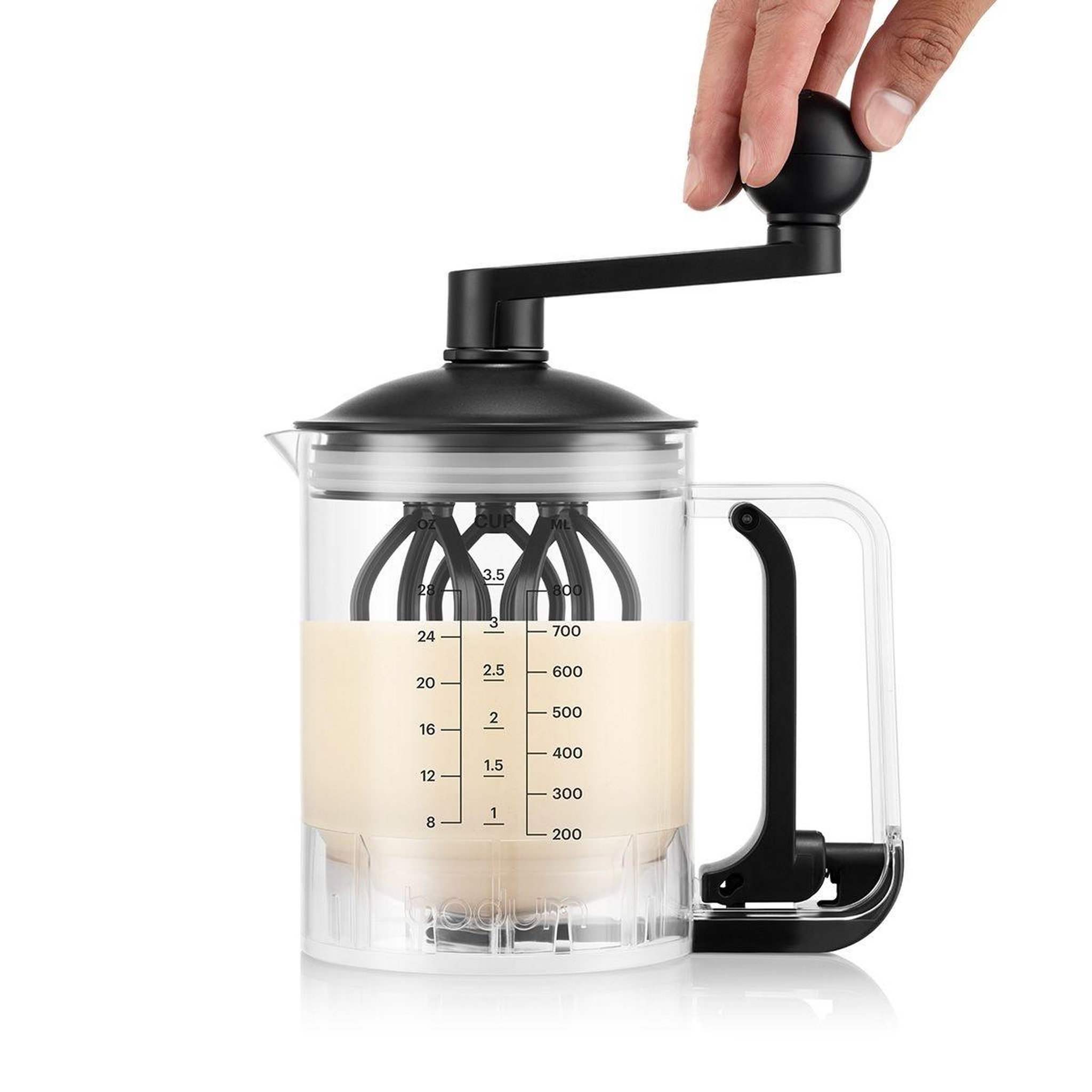 Voir la diapositive 5 : Bodum Distributeur et mélangeur de pâte à crêpes noir - 12108-01