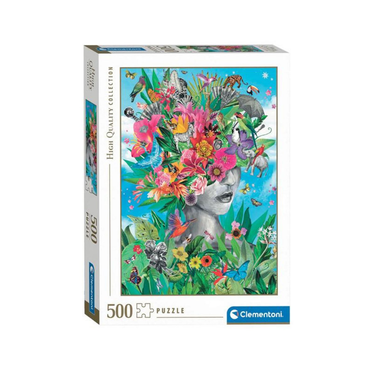 CLEMENTONI Clementoni Jigsaw Puzzle Head in The Jungle, 500pcs. 35526