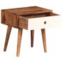Voir la diapositive 3 : VIDAXL Table de chevet Bois massif de Sesham 45 x 30 x 45 cm