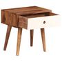 Voir la diapositive 3 : VIDAXL Table de chevet Bois massif de Sesham 45 x 30 x 45 cm