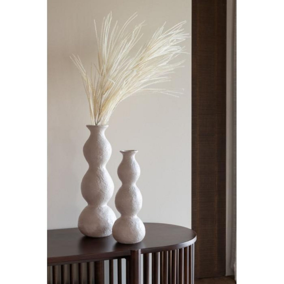 Paris Prix Vase Chandelier en Céramique  Olina  37cm Crème