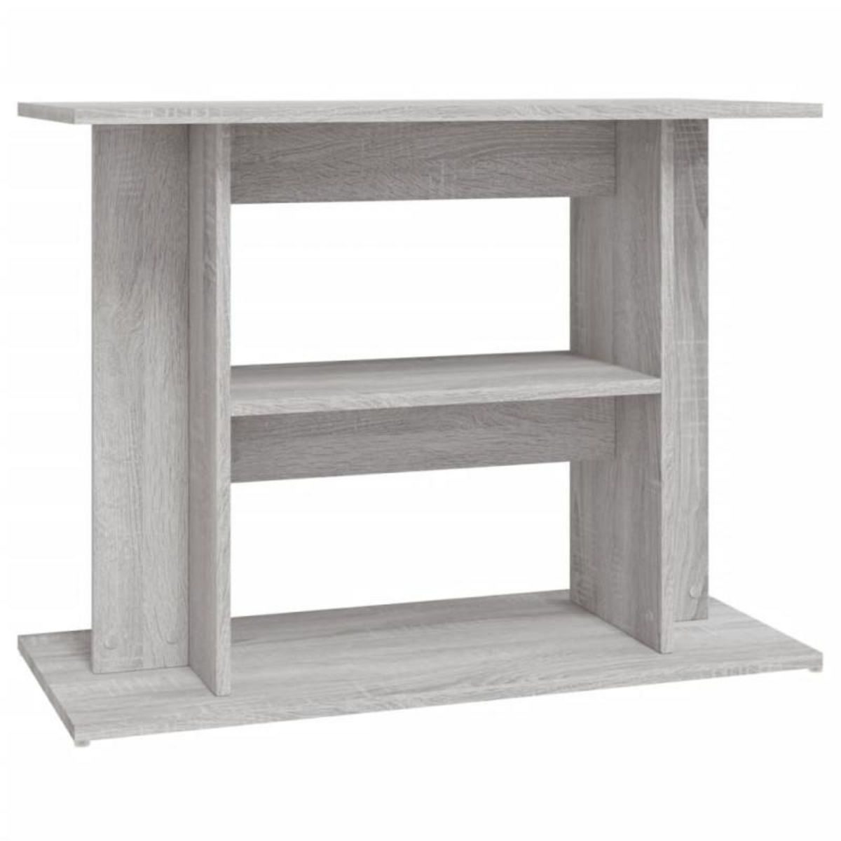 VIDAXL Support pour aquarium sonoma gris 80x35x60 cm bois d ingénierie