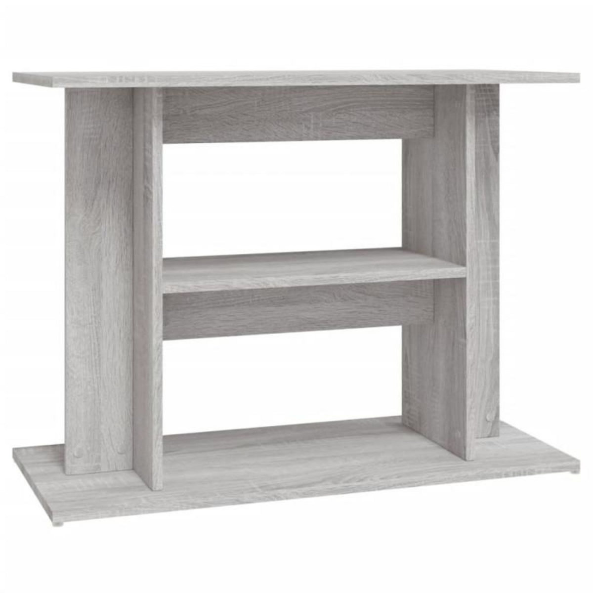 VIDAXL Support pour aquarium sonoma gris 80x35x60 cm bois d ingénierie