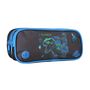 Voir la diapositive 2 : Bagtrotter Bagtrotter - Jurassic World - Trousse Scolaire Rectangulaire - Noir et bleu  - 2 Compartiments Zippés - 23x7x10cm - Matière Polyester - Accessoire et Papeterie Scolaire
