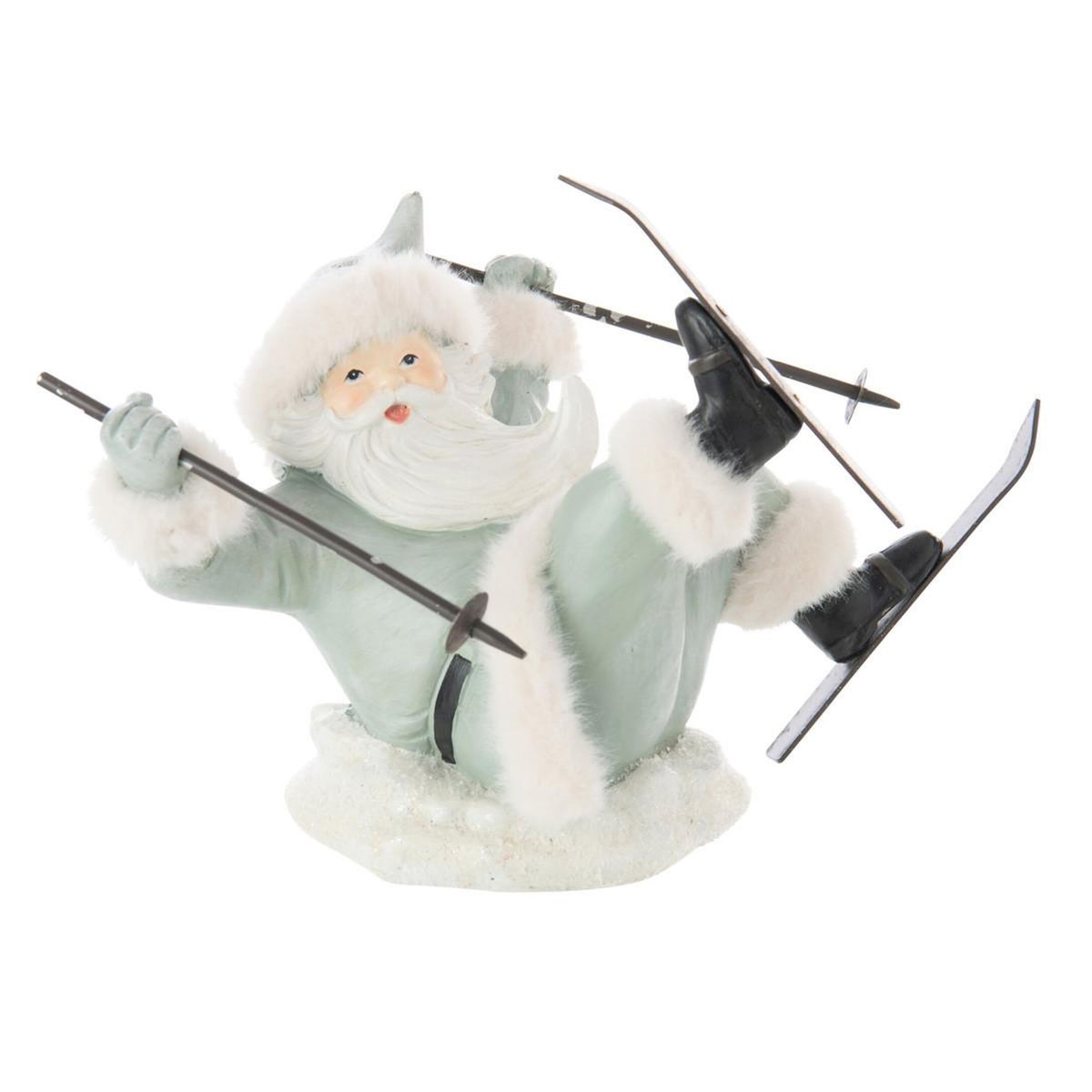 Paris Prix Père-Noël Déco  Chute de Ski  23cm Bleu Gris