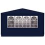 Voir la diapositive 5 : VIDAXL Tente de reception avec parois laterales 4x9 m Bleu 90 g/m^2
