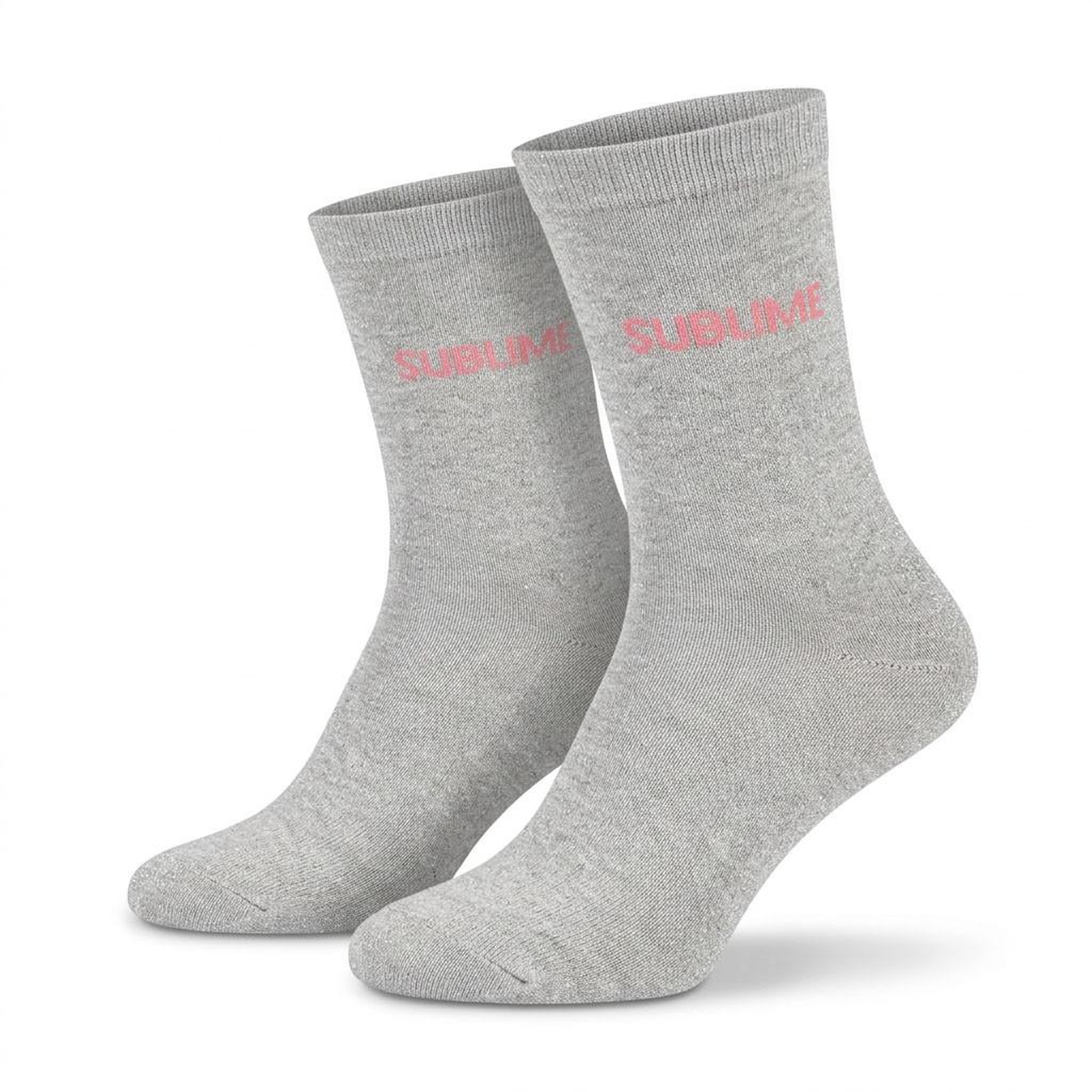 Voir la diapositive 1 : OZABI Chaussettes Femme Lurex Message Humoristique
