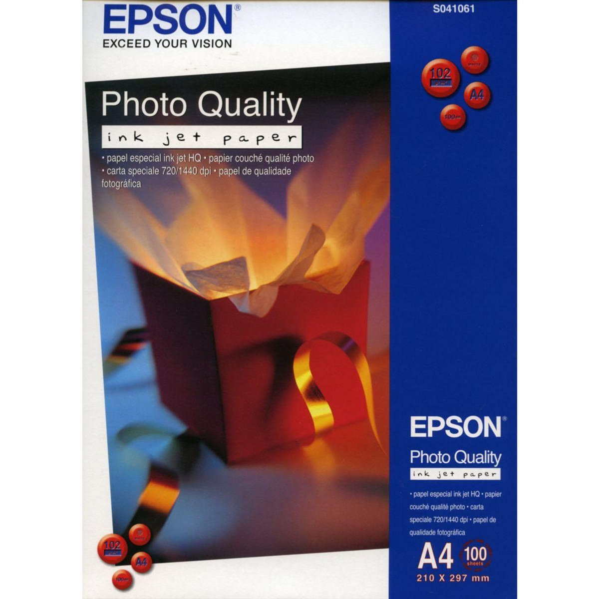 Epson Papier photo S041061 100F A4 100g/m2