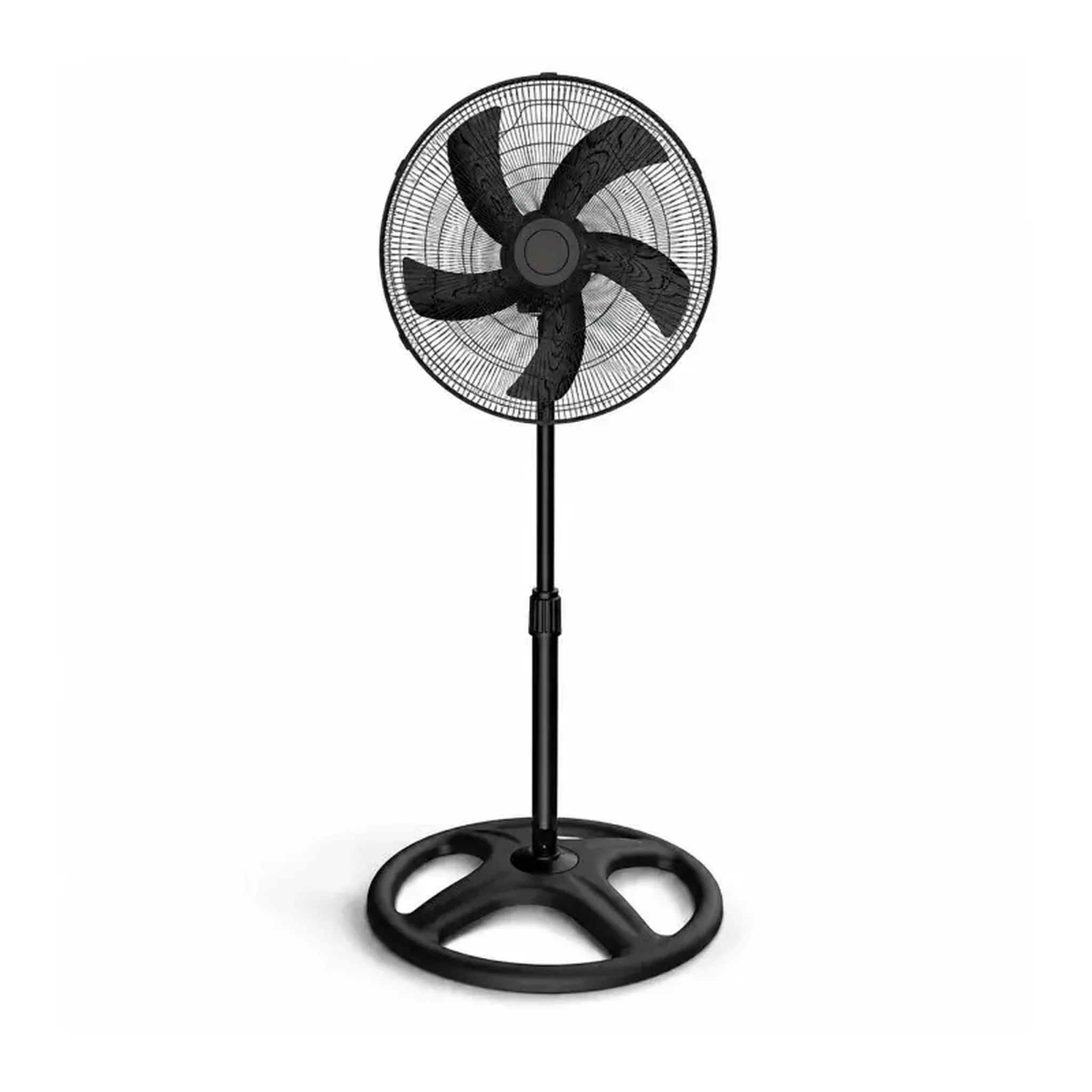 Voir la diapositive 2 : Ventilateur Sur Pied Kumtel Ktf-345 18  Noir 60 W 5 Lames 3 Vitesses Oscillation 70°