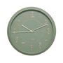Voir la diapositive 1 : ATMOSPHERA Horloge Murale Design  Alizée  30cm Vert Olive