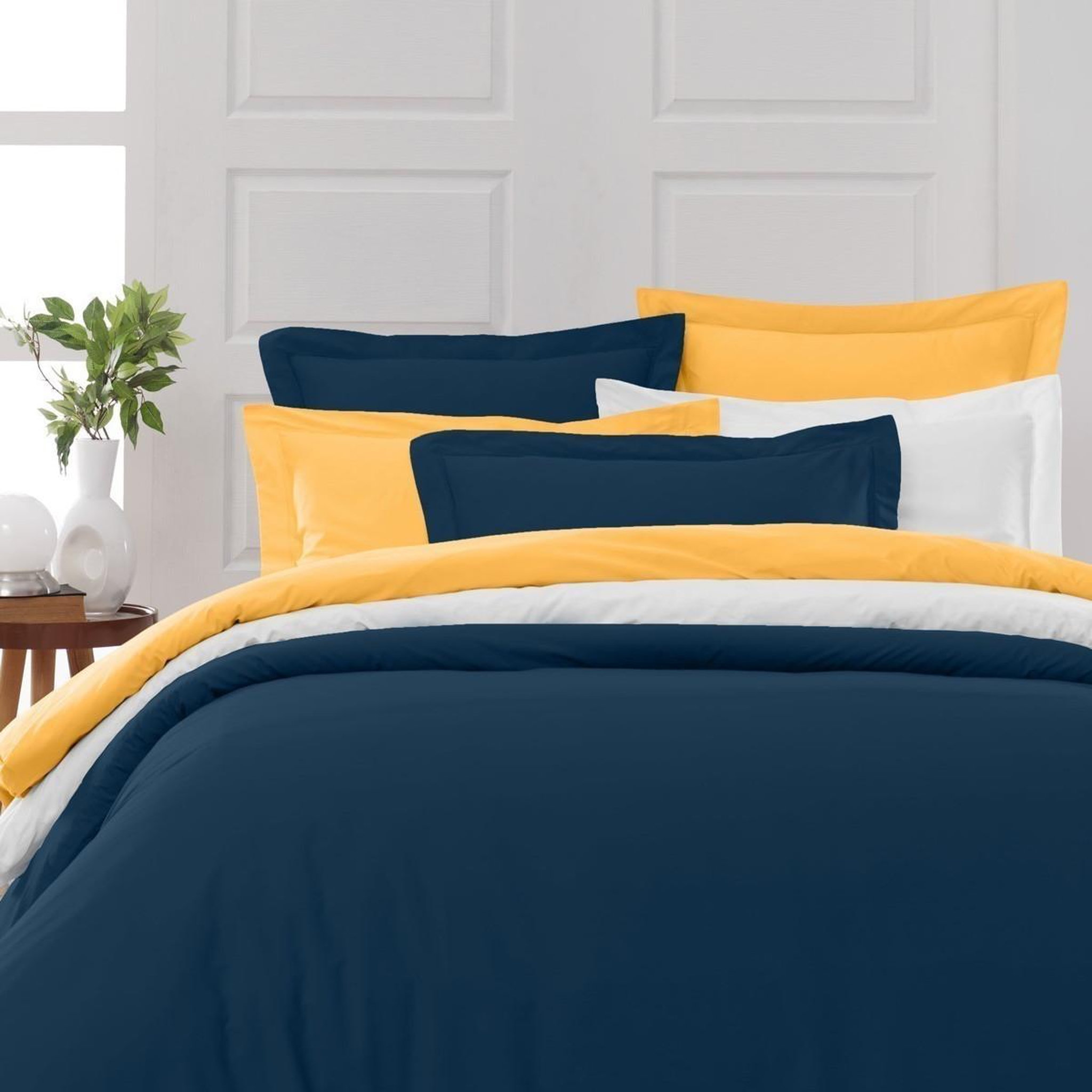 Voir la diapositive 5 : Sensei Maison Drap plat en percale de coton SOFT PERCALE