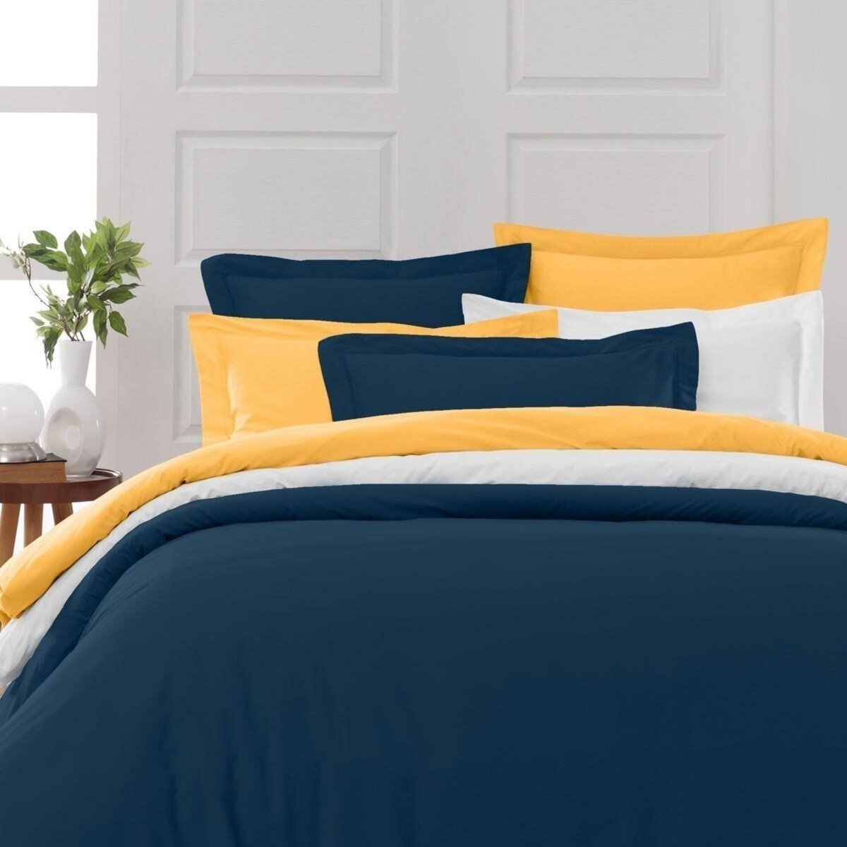 Sensei Maison Drap plat en percale de coton SOFT PERCALE