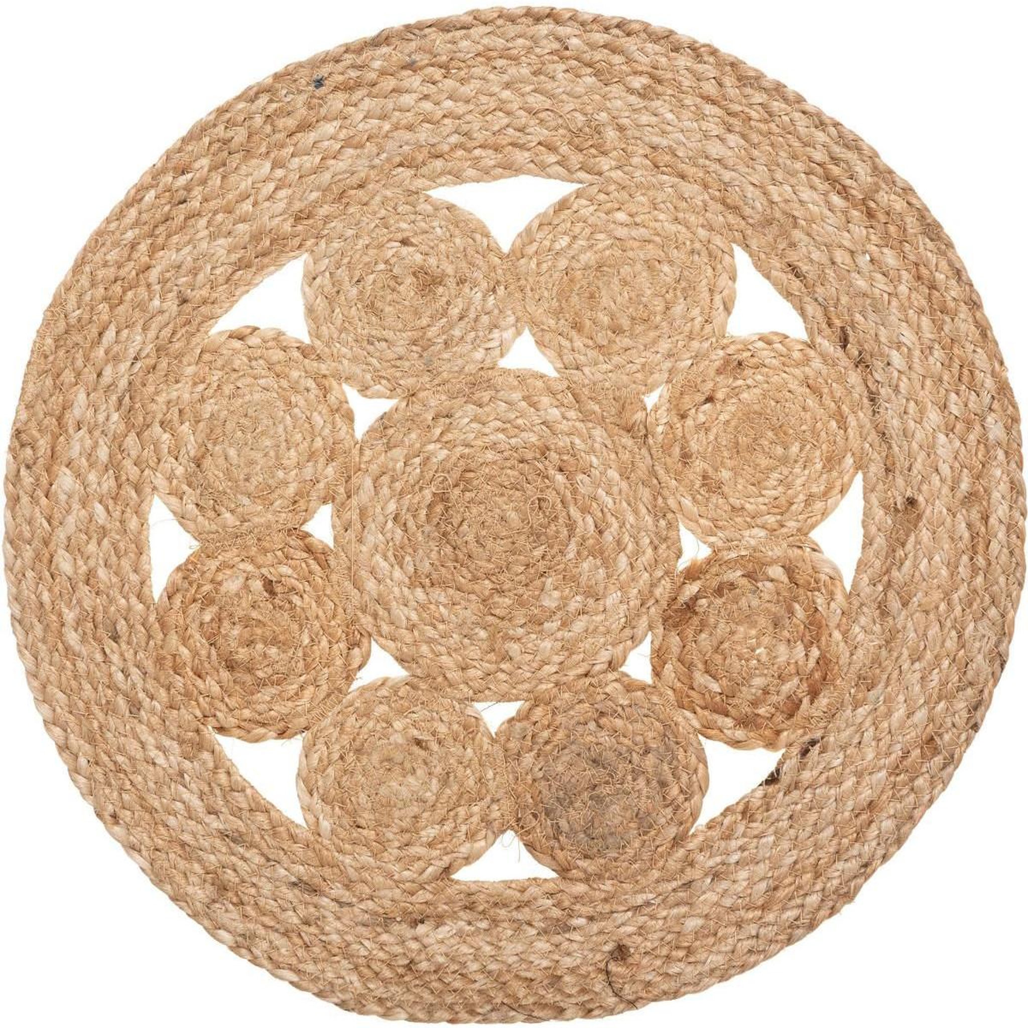 ATMOSPHERA Set de Table en Jute  Ajouré  38cm Naturel