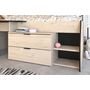 Voir la diapositive 8 : Lit enfant mi hauteur avec rangement 90x190/200cm MIKA
