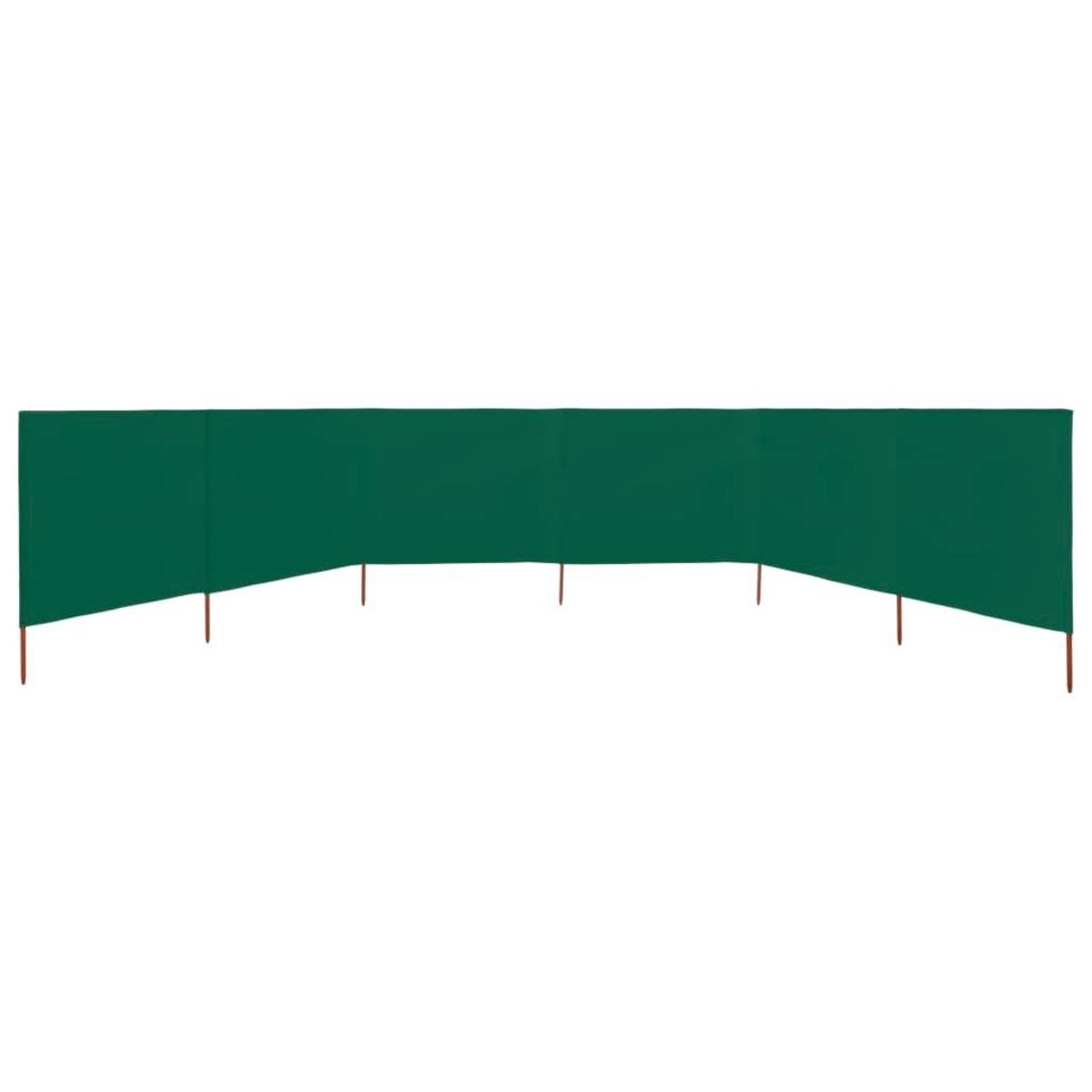 VIDAXL Paravent 6 panneaux Tissu 800 x 160 cm Vert