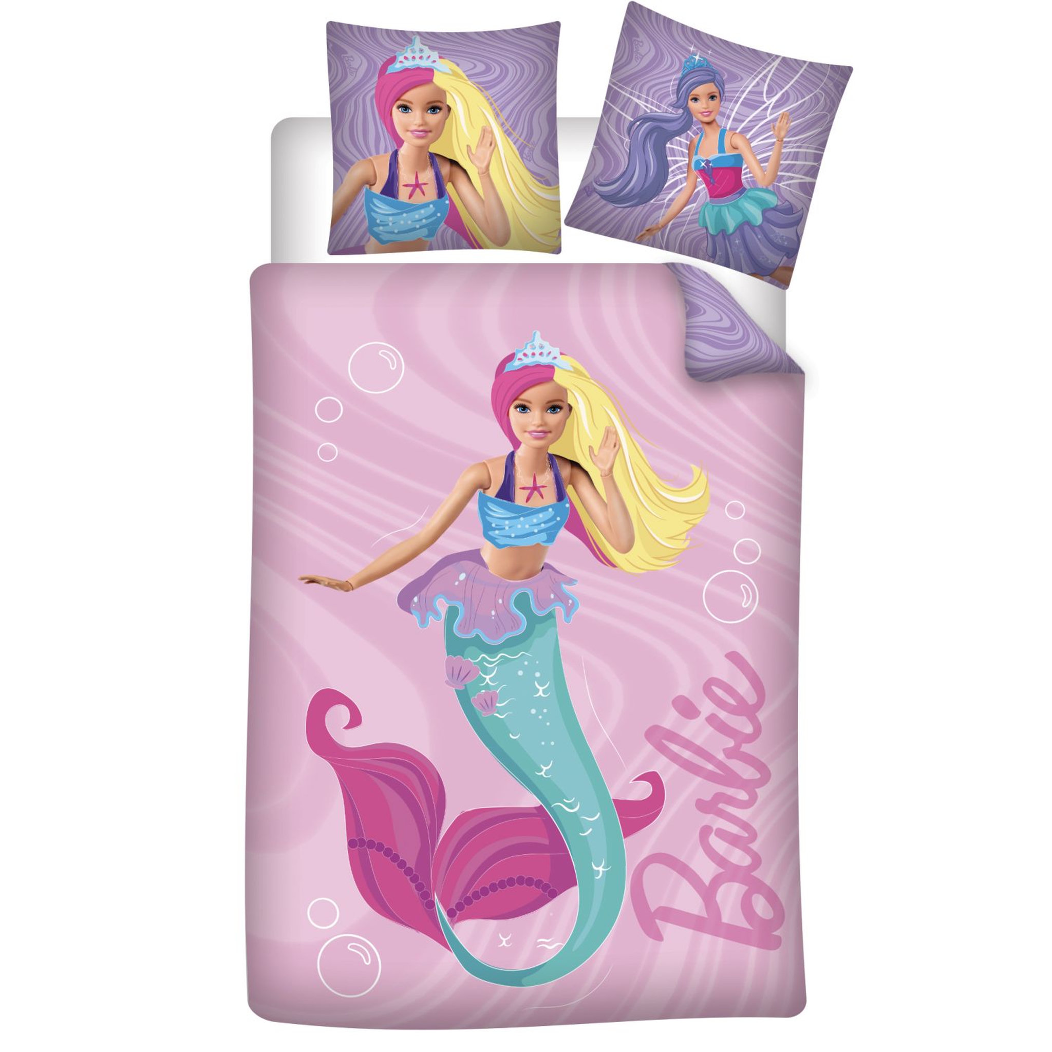 Parure Housse de couette enfant en coton BARBIE