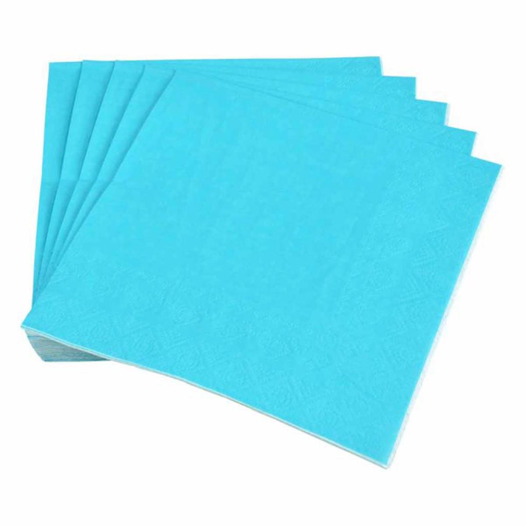 HOMEA Lot de 20 Serviettes en Papier  Vitamine  33x33cm Bleu