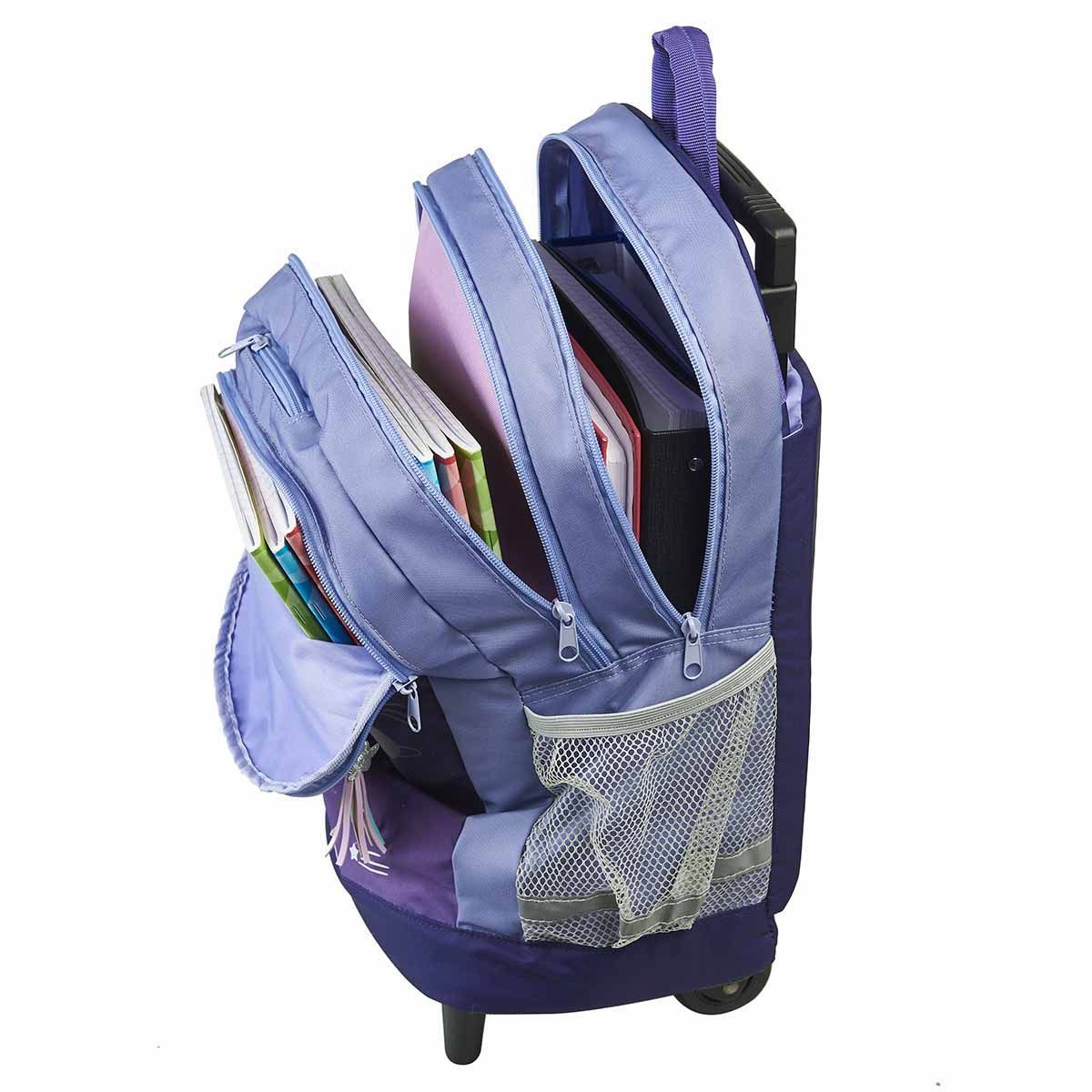 AUCHAN Sac à dos à roulettes COSMOCAT