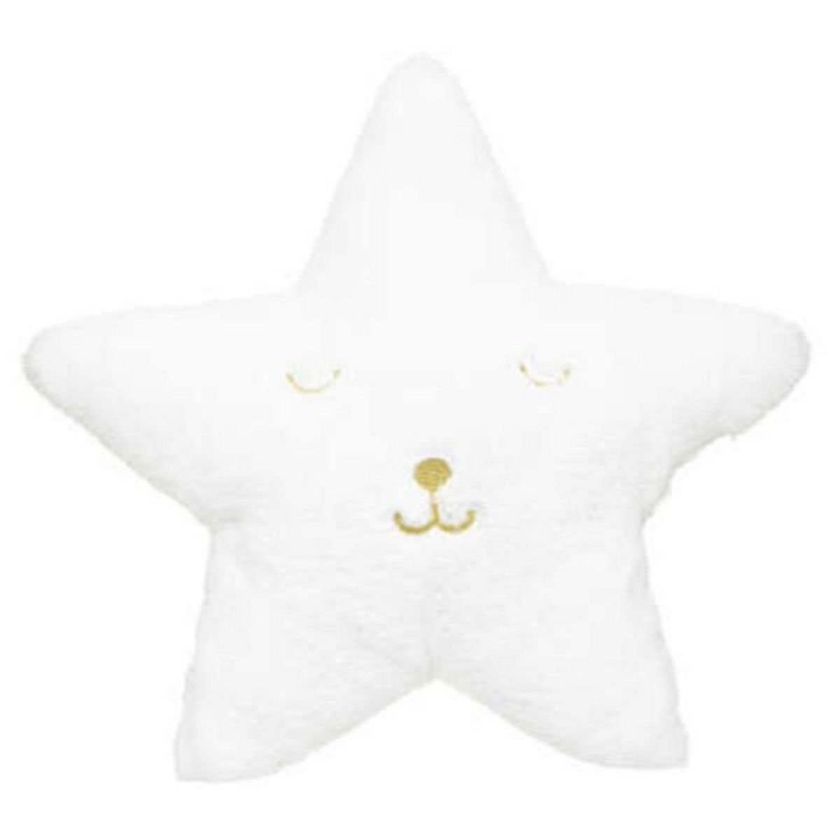 Atmosphera Kids Coussin Imitation Fourrure  Étoile  39x39cm Blanc