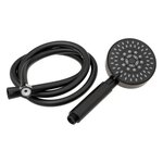 FIVE Pommeau de Douche Flexible  5 Fonctions  23cm Noir