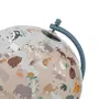 ATMOSPHERA Globe terrestre base métal pour enfant bleu D20