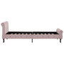 Voir la diapositive 4 : VIDAXL Cadre de lit sans matelas Rose Velours 100x200 cm