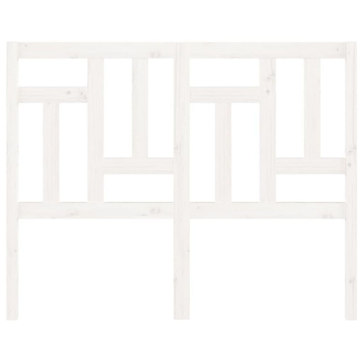 VIDAXL Tete de lit Blanc 145,5x4x100 cm Bois massif de pin