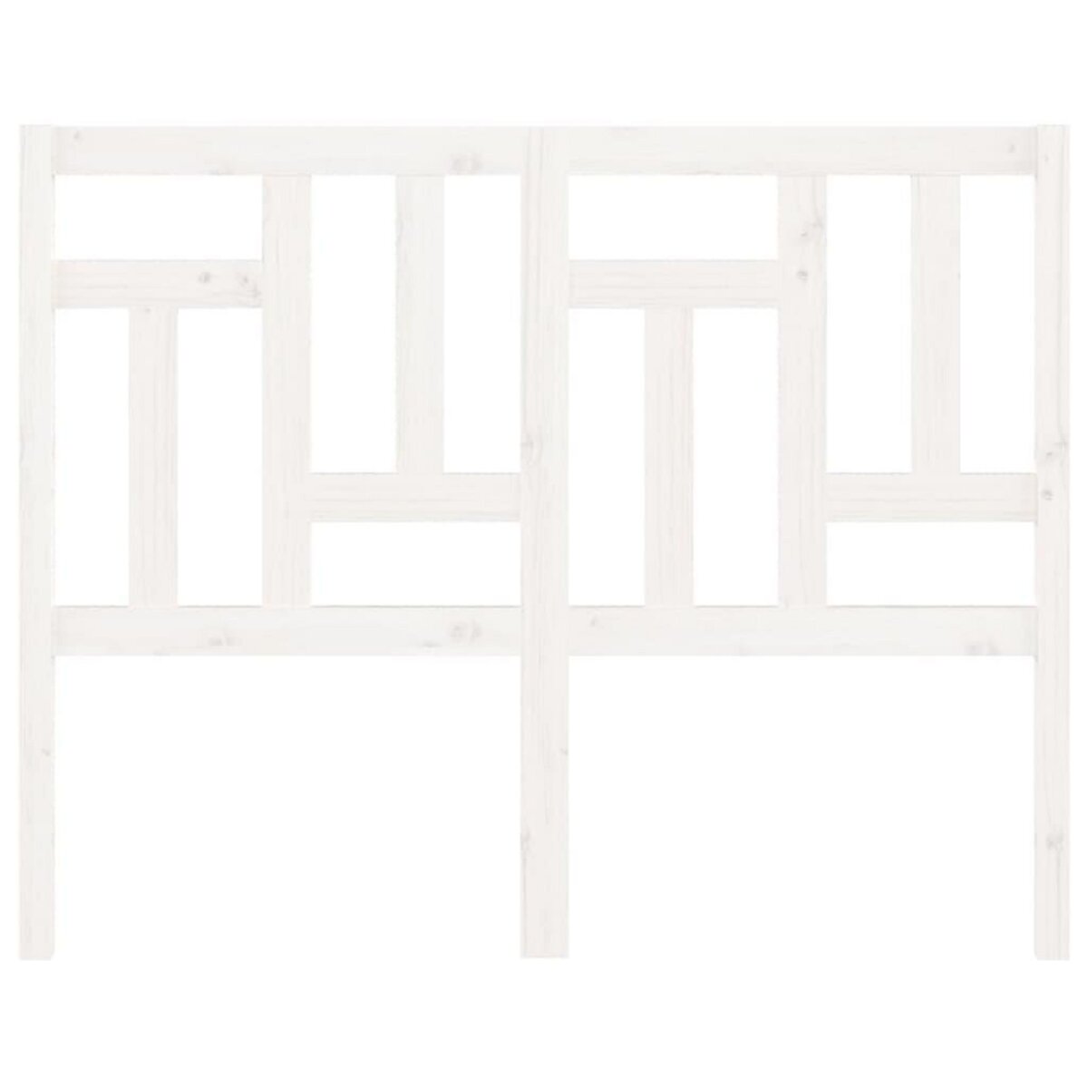 VIDAXL Tete de lit Blanc 145,5x4x100 cm Bois massif de pin