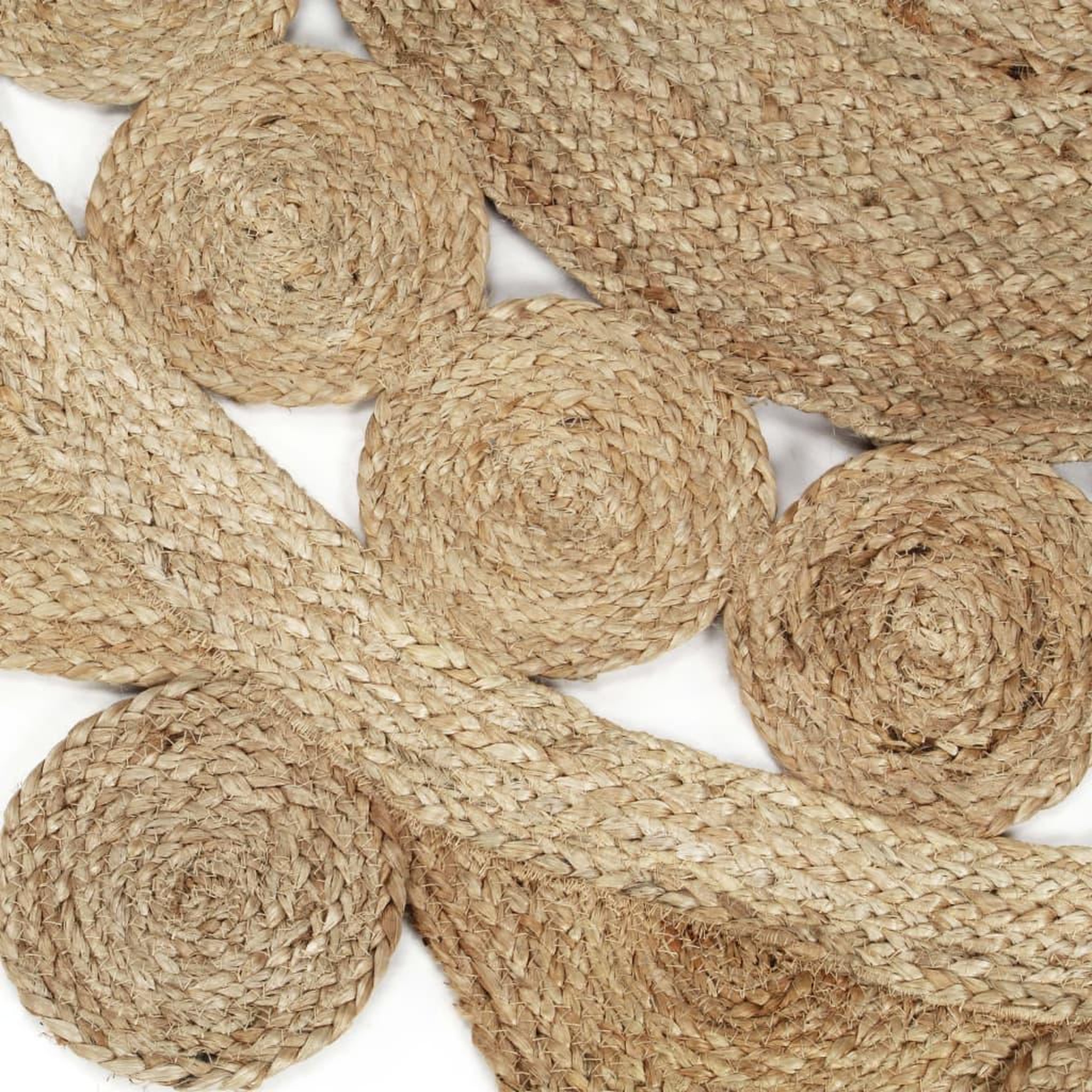 Voir la diapositive 4 : VIDAXL Tapis fait a la main Jute tressee 90 cm