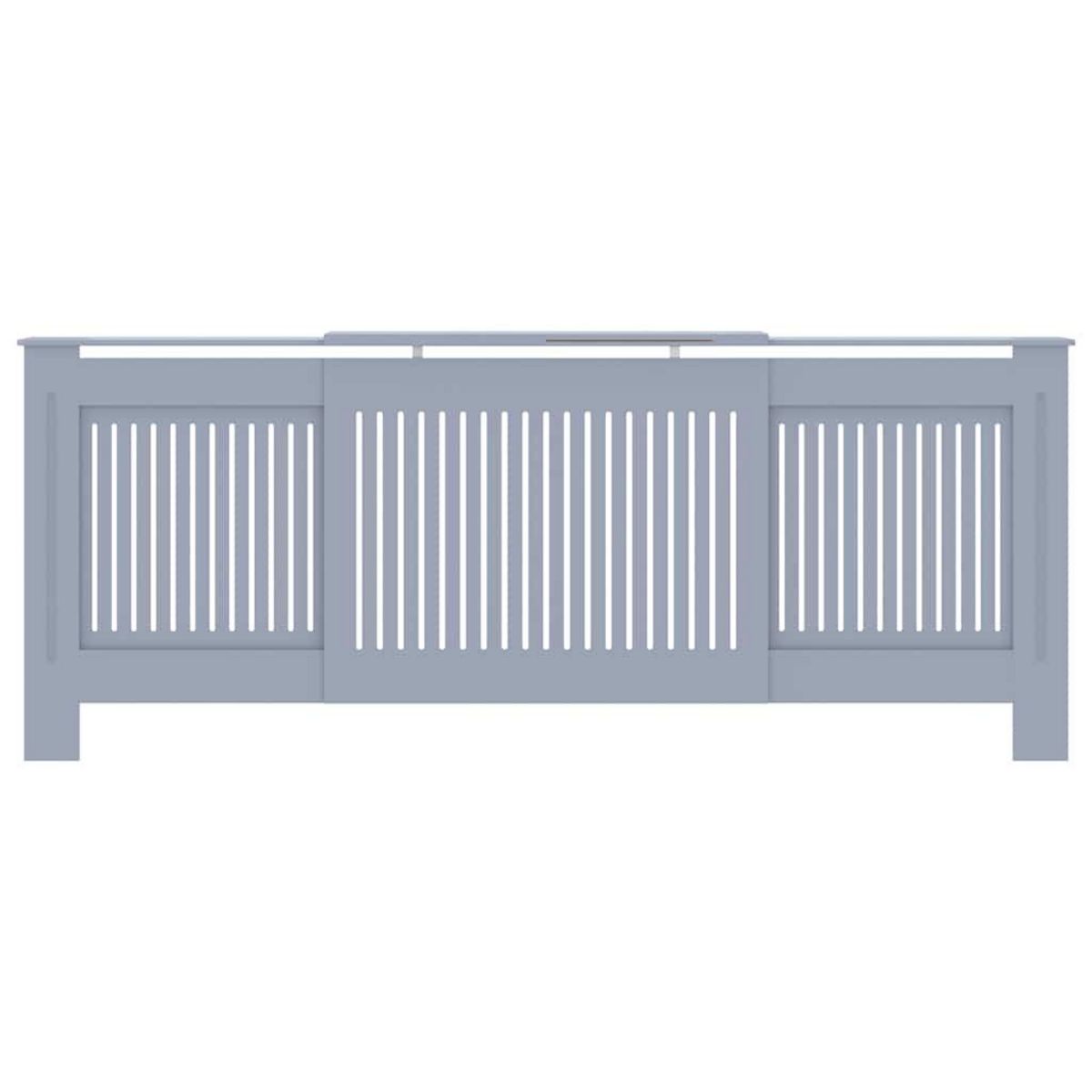VIDAXL Cache-radiateur MDF Gris 205 cm