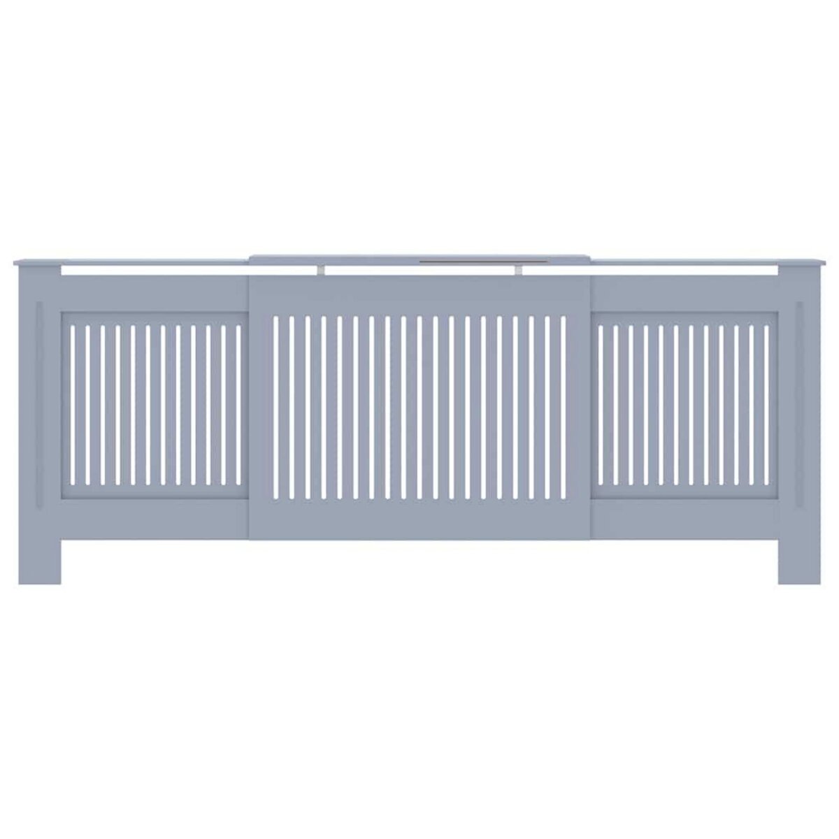 VIDAXL Cache-radiateur MDF Gris 205 cm