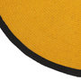 Voir la diapositive 3 : The Home Deco Factory Tapis rond moutarde bord noir D120 coton