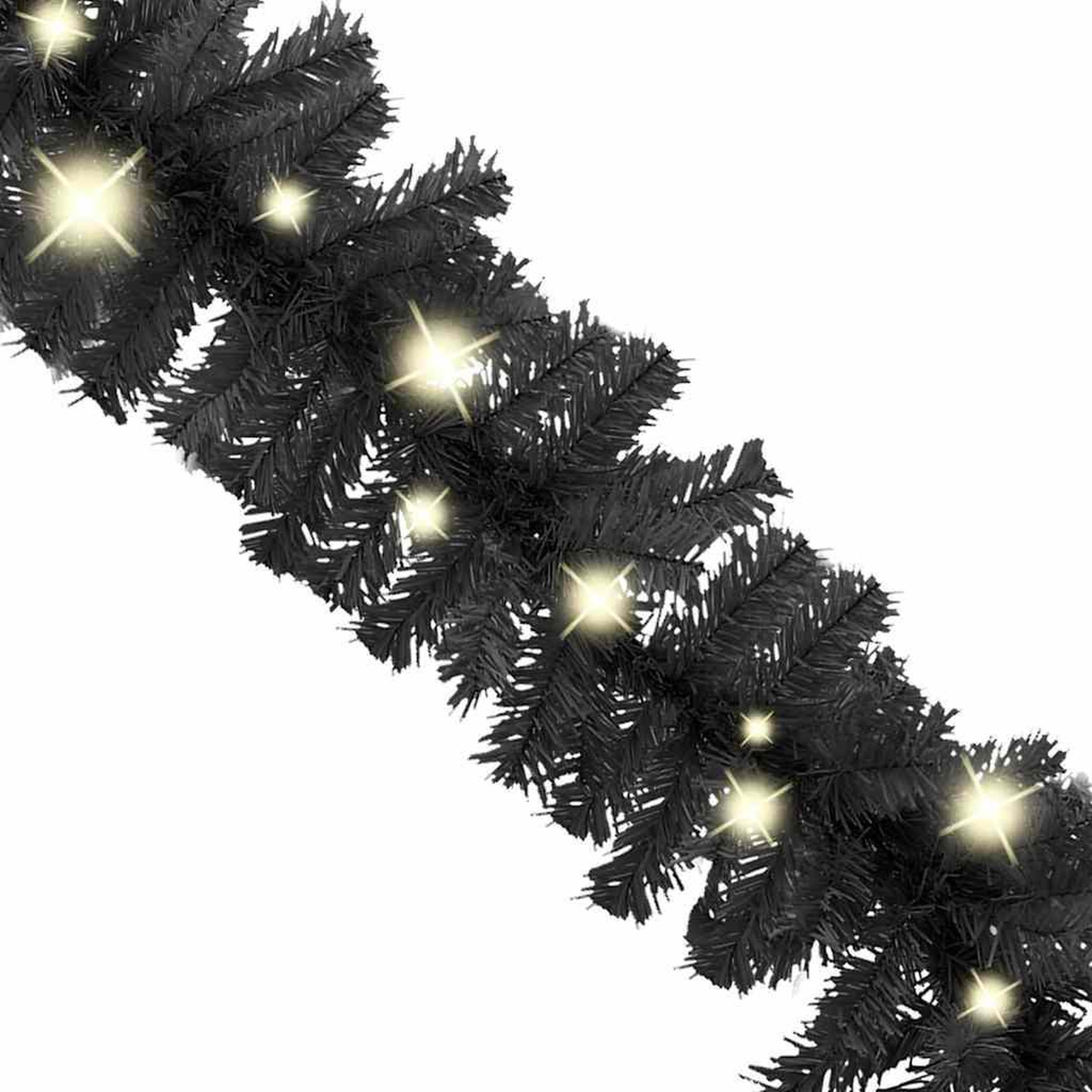 Voir la diapositive 4 : VIDAXL Guirlande de Noël avec lumieres LED 20 m Noir