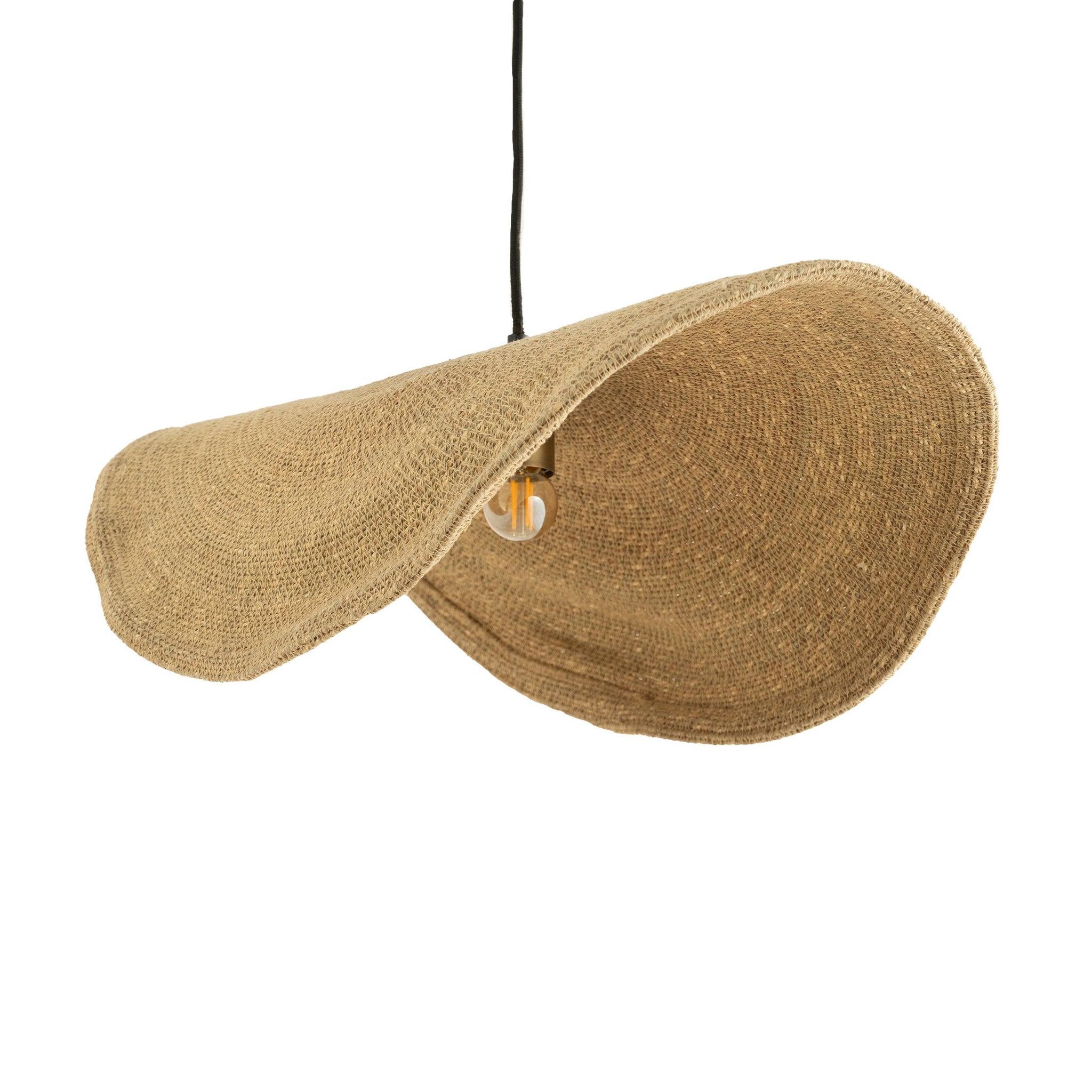 MAISON PAVANE Suspension en matière naturelle et métal 61 cm-Maho