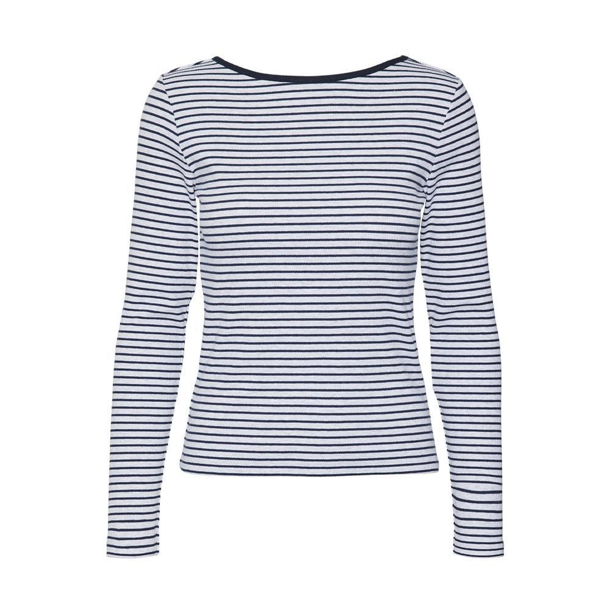 Vero Moda Top Gris/Marine à rayures Femme Vero Moda Chloe. Coloris disponibles : Bleu