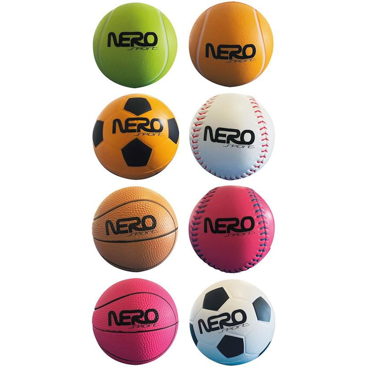 BALLE REBONDISSANTE SPORT 9CM Assortiment, modèle choisi aléatoirement NS200