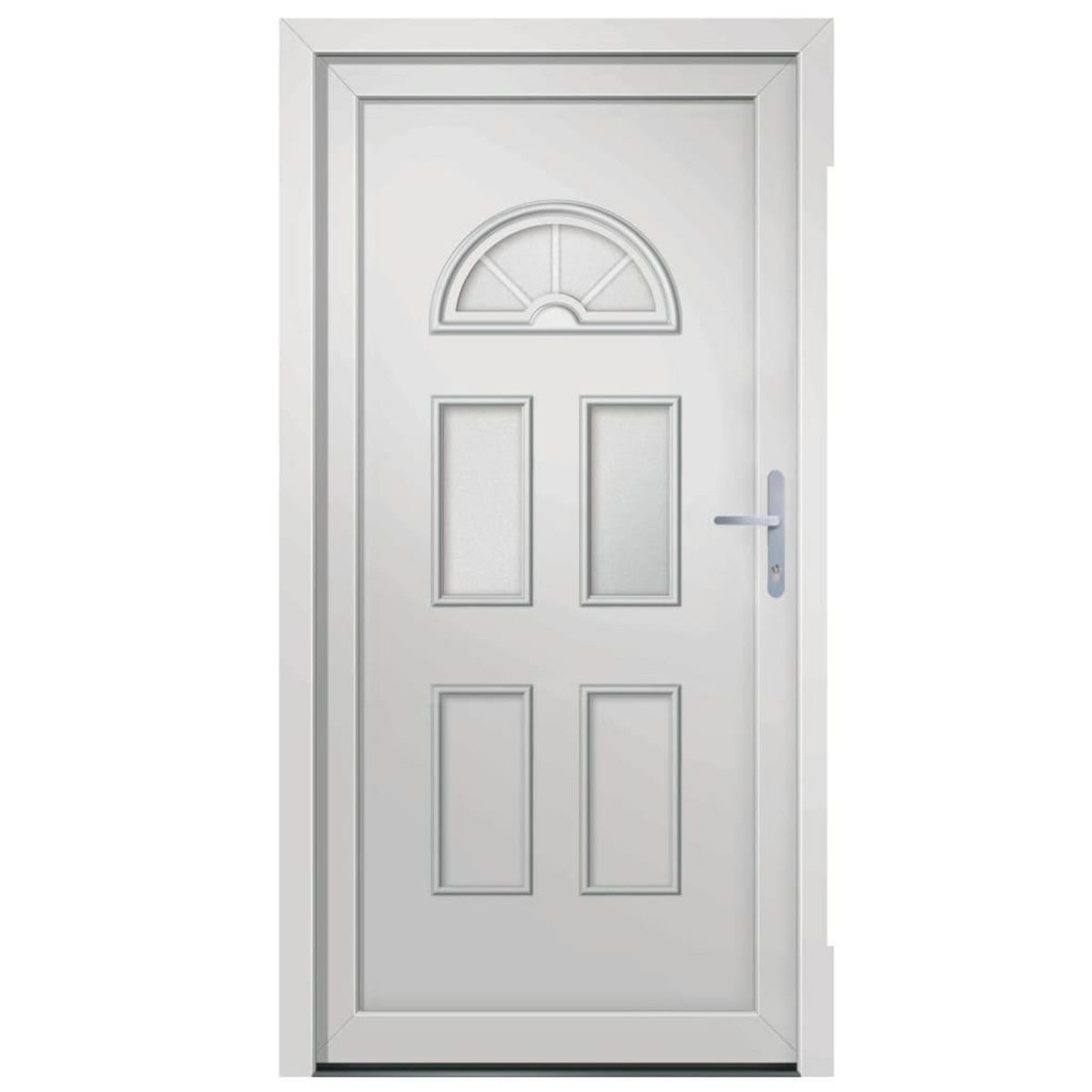 VIDAXL Porte d'entree Blanc 98x208 cm PVC