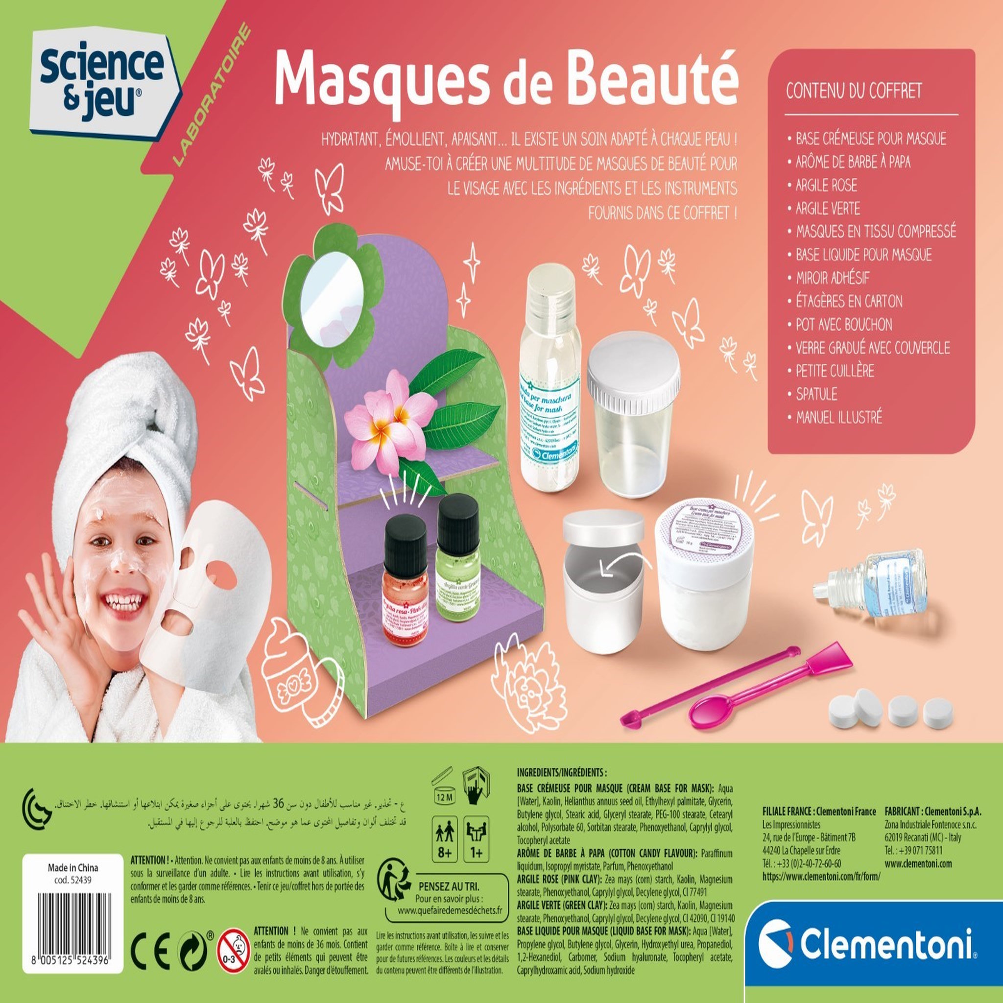 Voir la diapositive 4 : CLEMENTONI Crée ton Masque de Beauté
