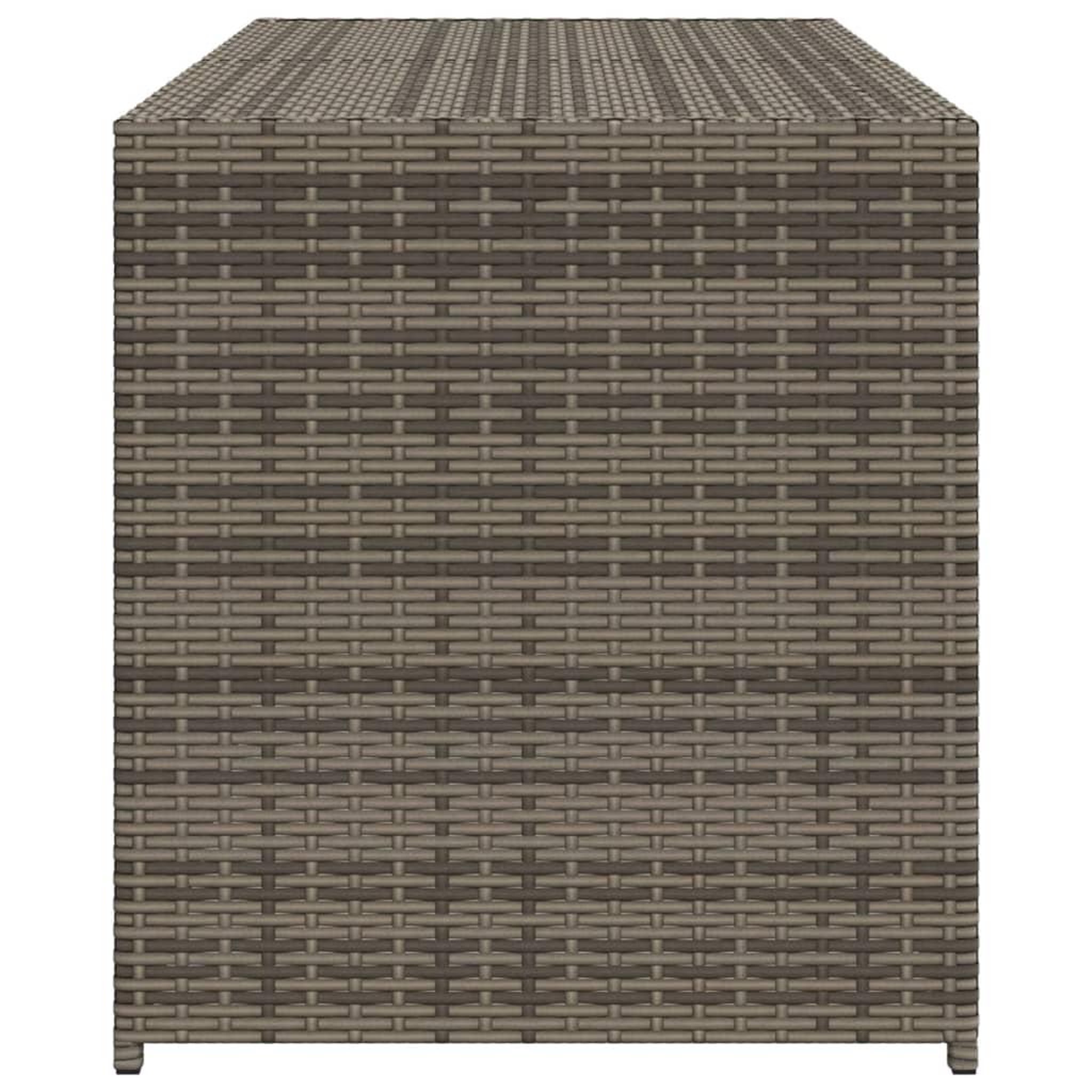 Voir la diapositive 5 : VIDAXL Boîte de rangement de jardin gris 283L resine tressee