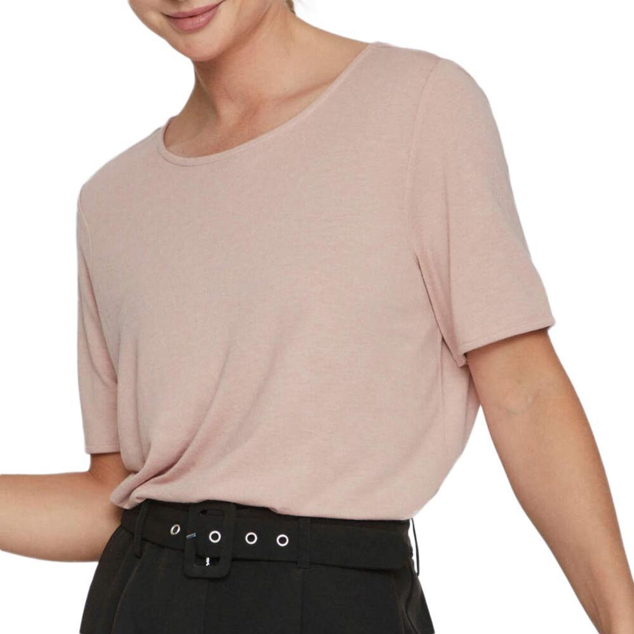 Vila T shirt  Femme Vila Mooney. Coloris disponibles : Rose