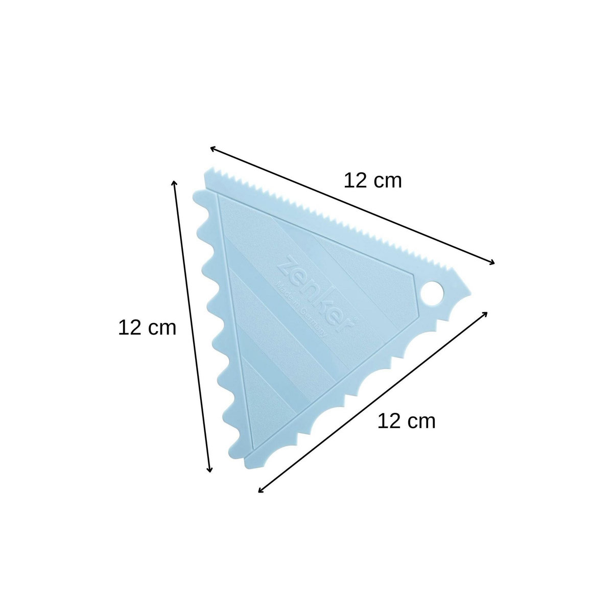 ZENKER Ensemble de 2 Lisseurs gâteau à trois côtés pour cake design Zenker Sweet Sensation