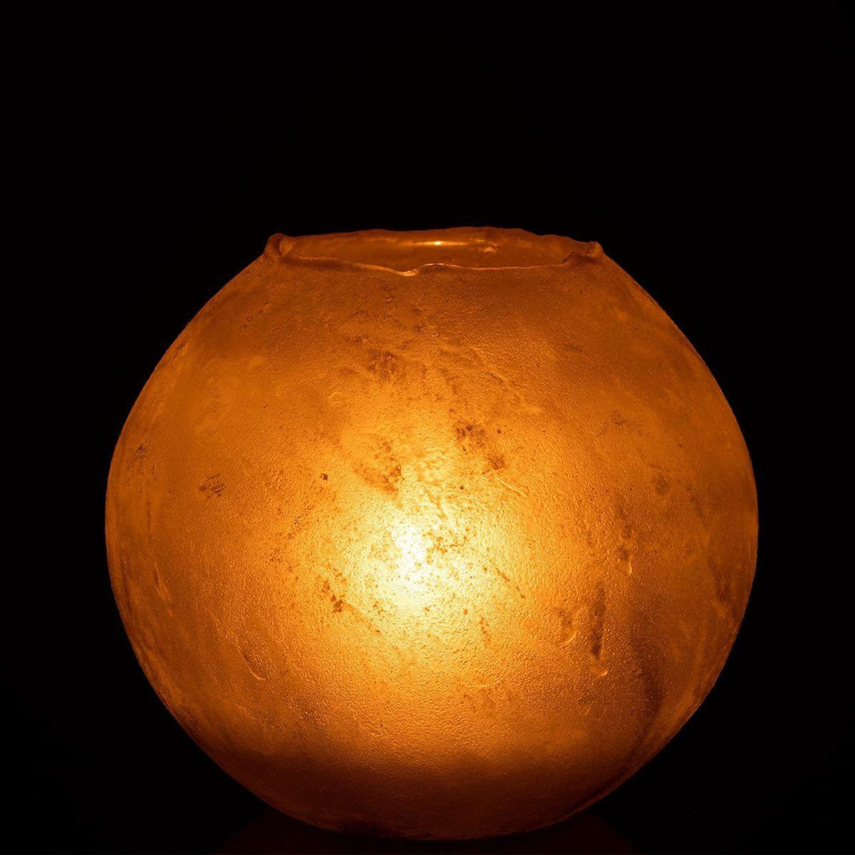 Paris Prix Vase Rond Design en Verre  Soda  25cm Or
