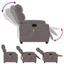 Voir la diapositive 5 : VIDAXL Fauteuil de massage inclinable Taupe Tissu