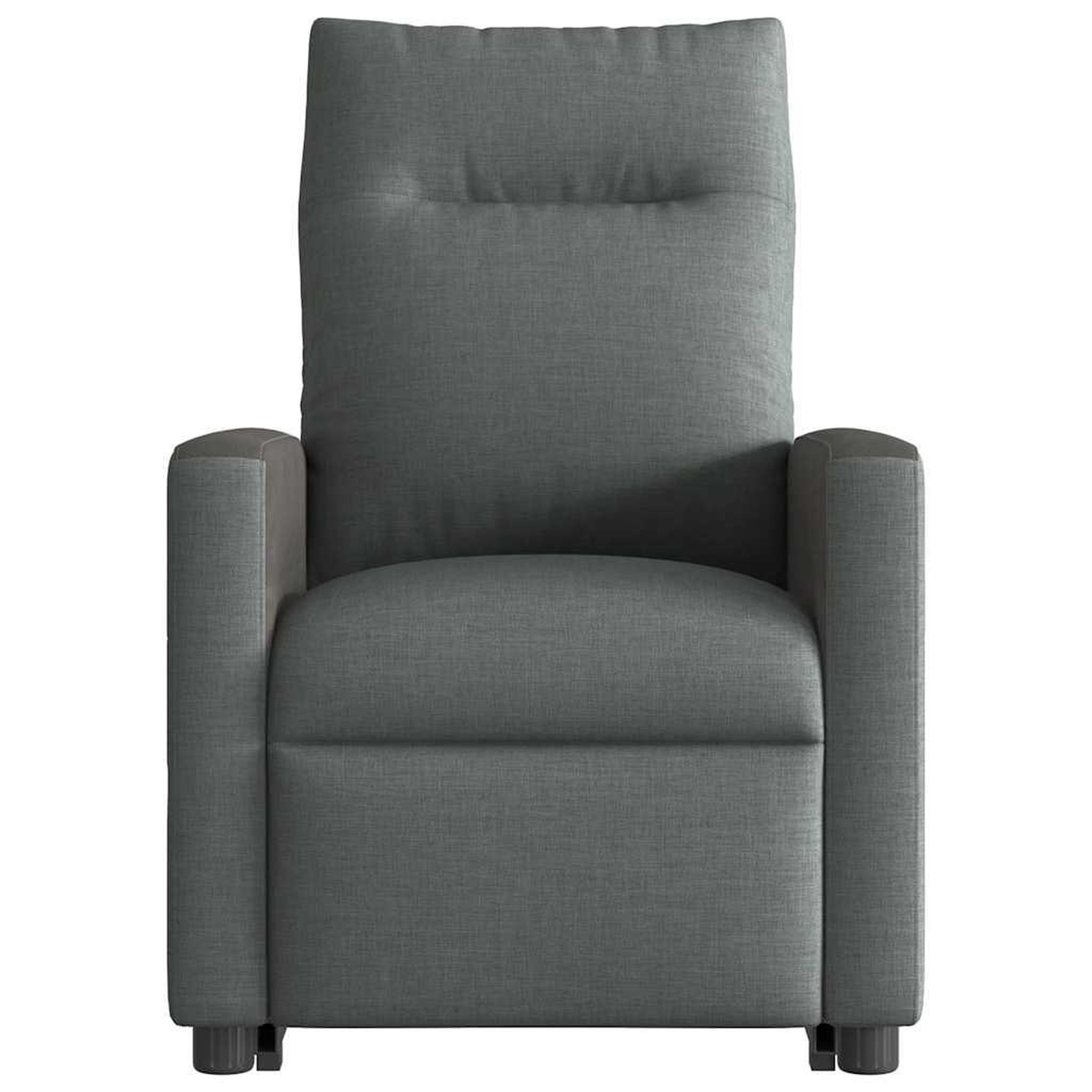 Voir la diapositive 5 : VIDAXL Fauteuil inclinable Gris fonce Tissu