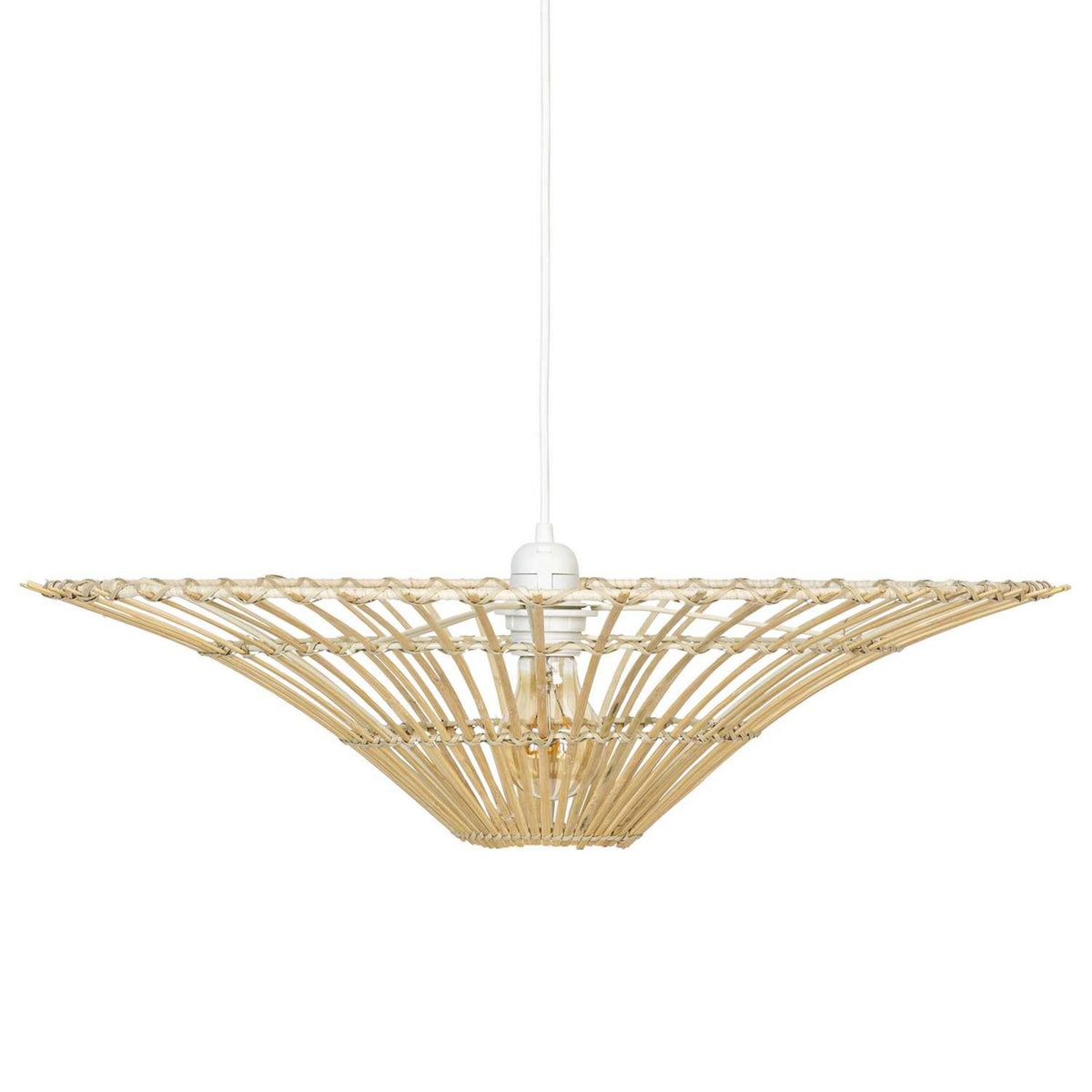 ATMOSPHERA Suspension réversible en bambou - Diam 56 cm - Beige