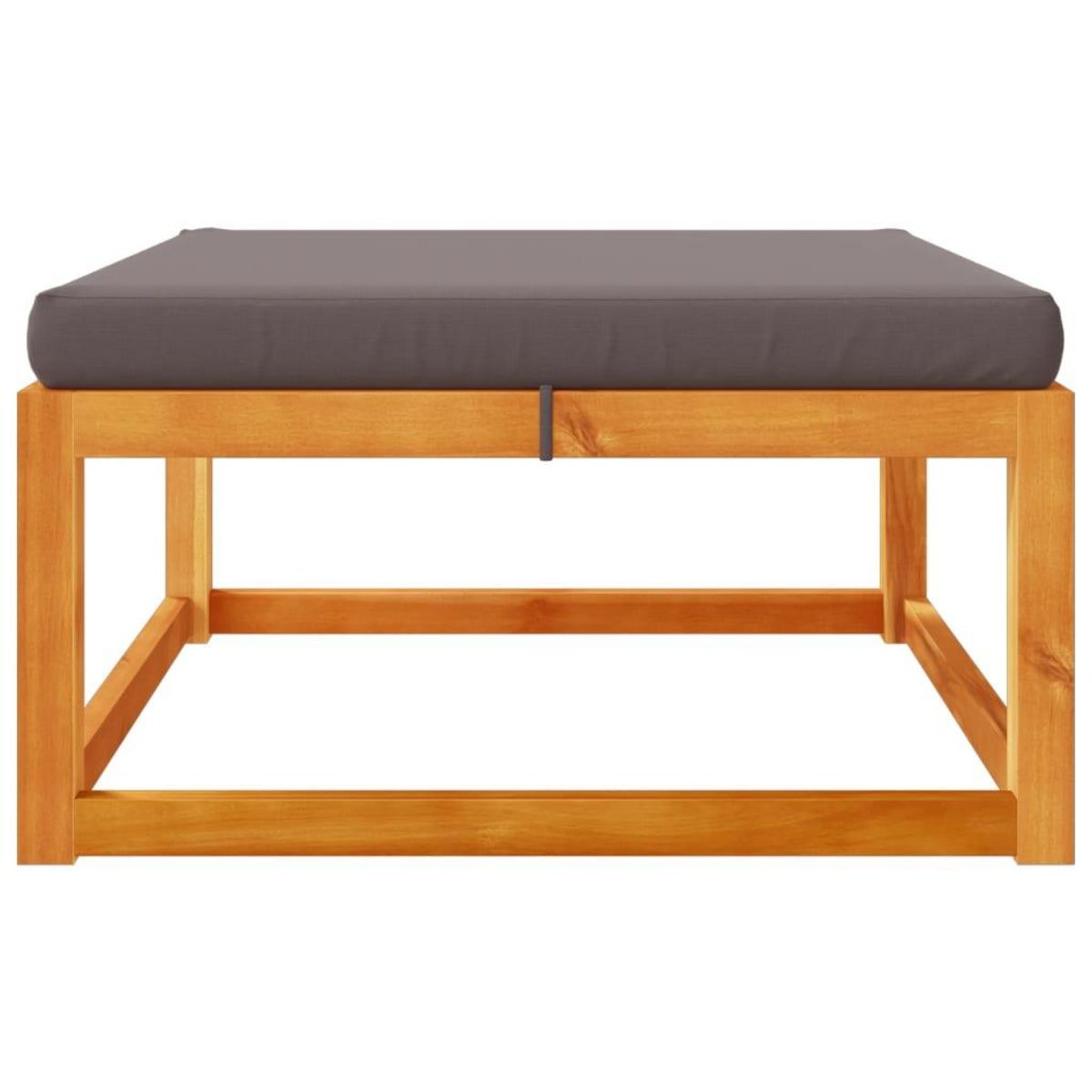 VIDAXL Repose-pied de jardin avec coussins bois massif d'acacia