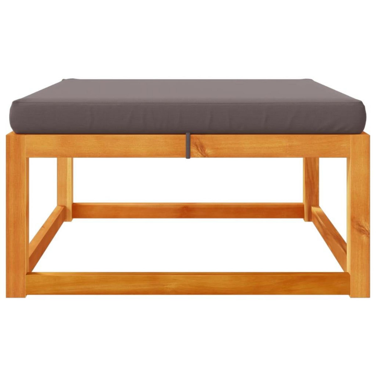 VIDAXL Repose-pied de jardin avec coussins bois massif d'acacia