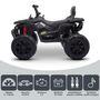 Voir la diapositive 3 : PLAY4FUN Quad électrique 2x 40W pour enfant - avec 4 suspensions, Marche AV/AR et Système audio